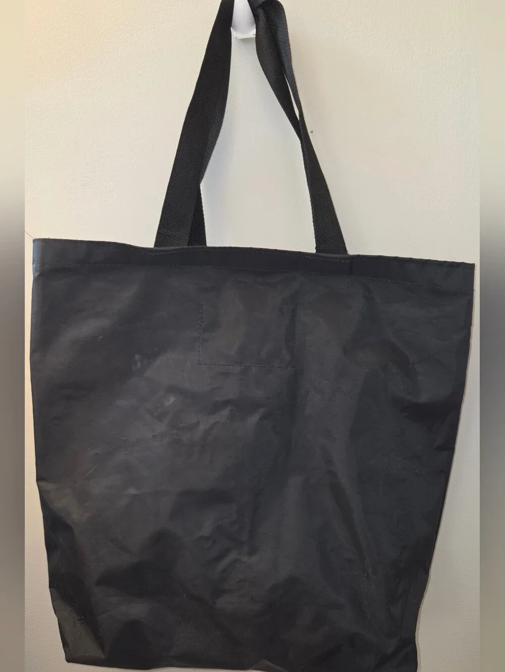 Vintage 2003 Harley-Davidson University Tote Bag Black Gold Winged Logo Nylon